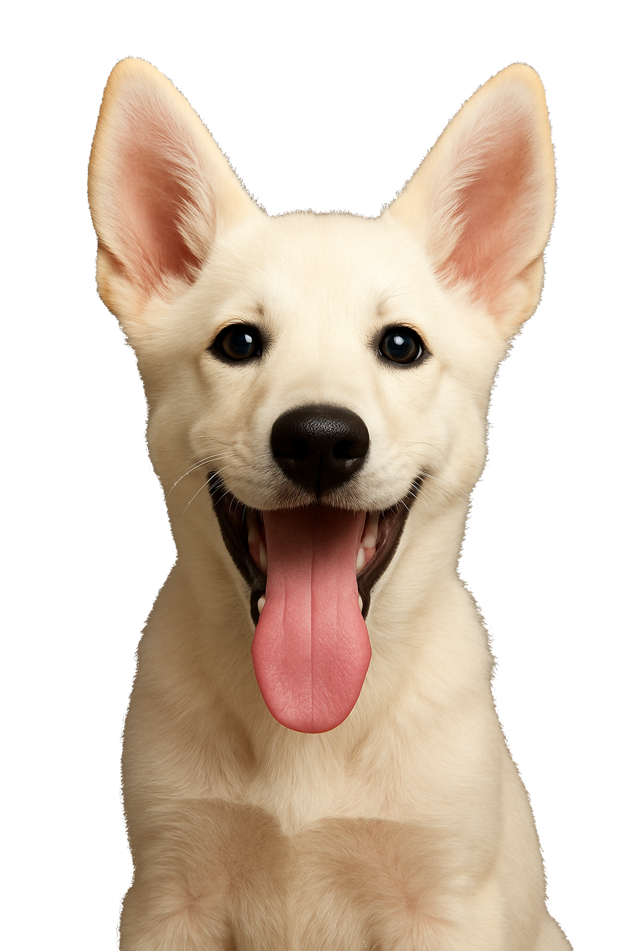 Tank white Shepsky puppy happy portrait dog apparel design