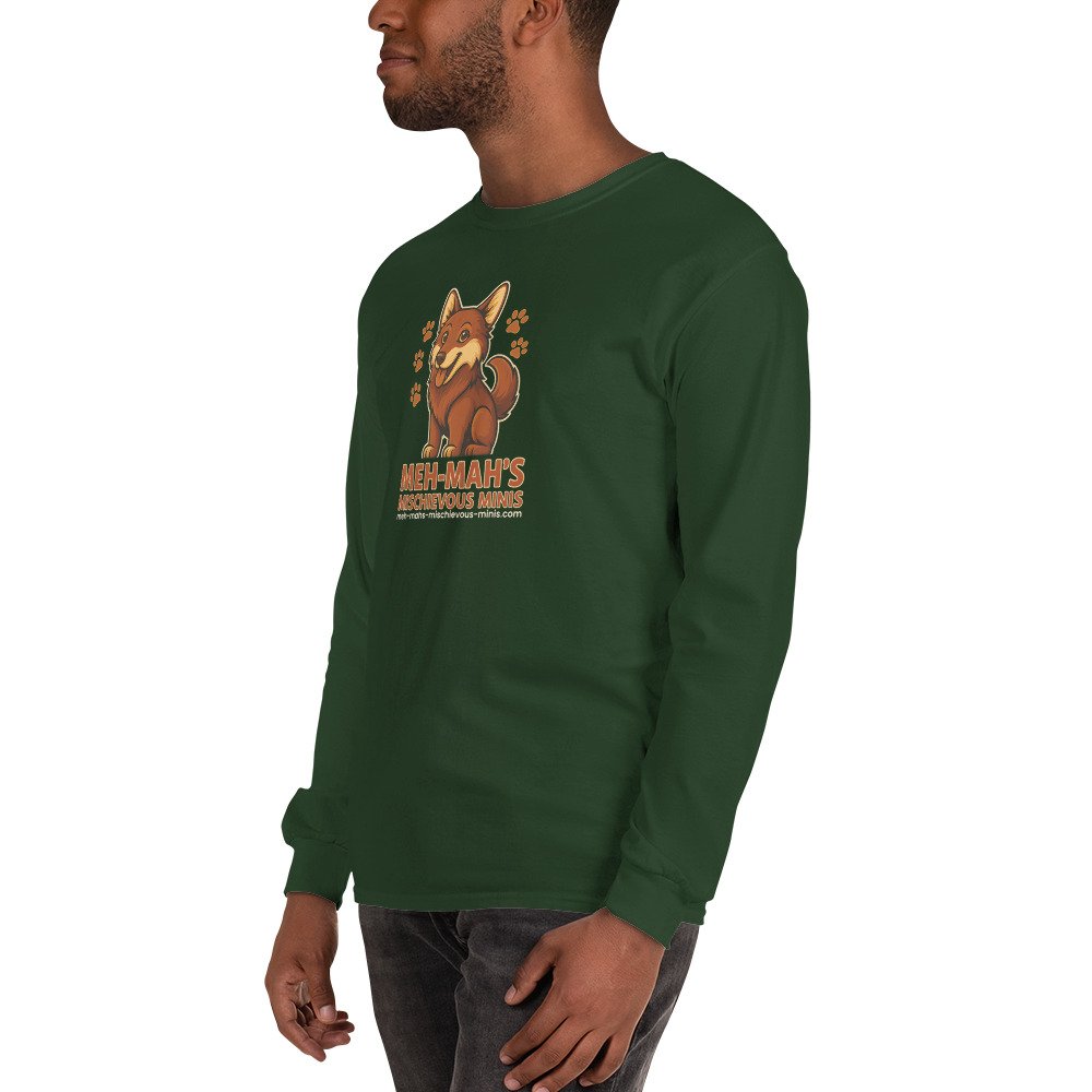 Meh-Mah Logo Men's Long Sleeve Shirt - Image 22