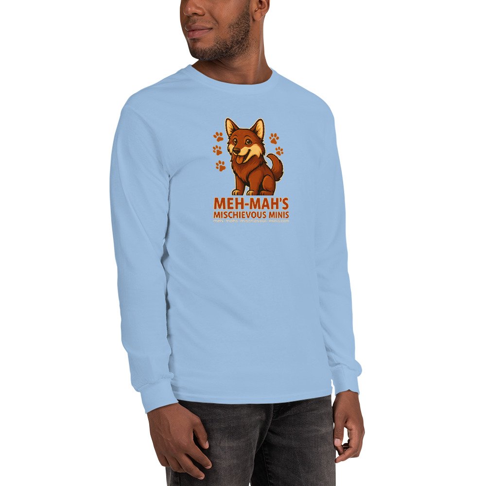 Meh-Mah Logo Men's Long Sleeve Shirt - Image 66