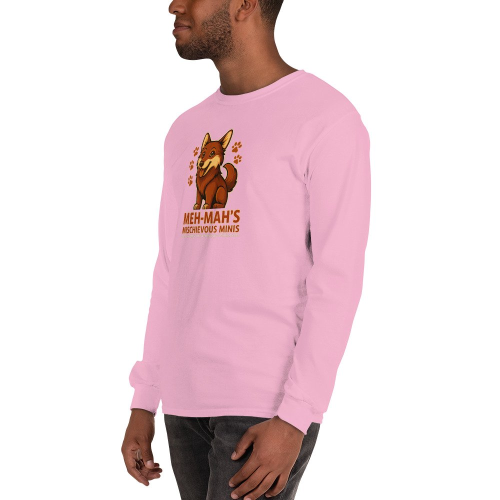Meh-Mah Logo Men's Long Sleeve Shirt - Image 76
