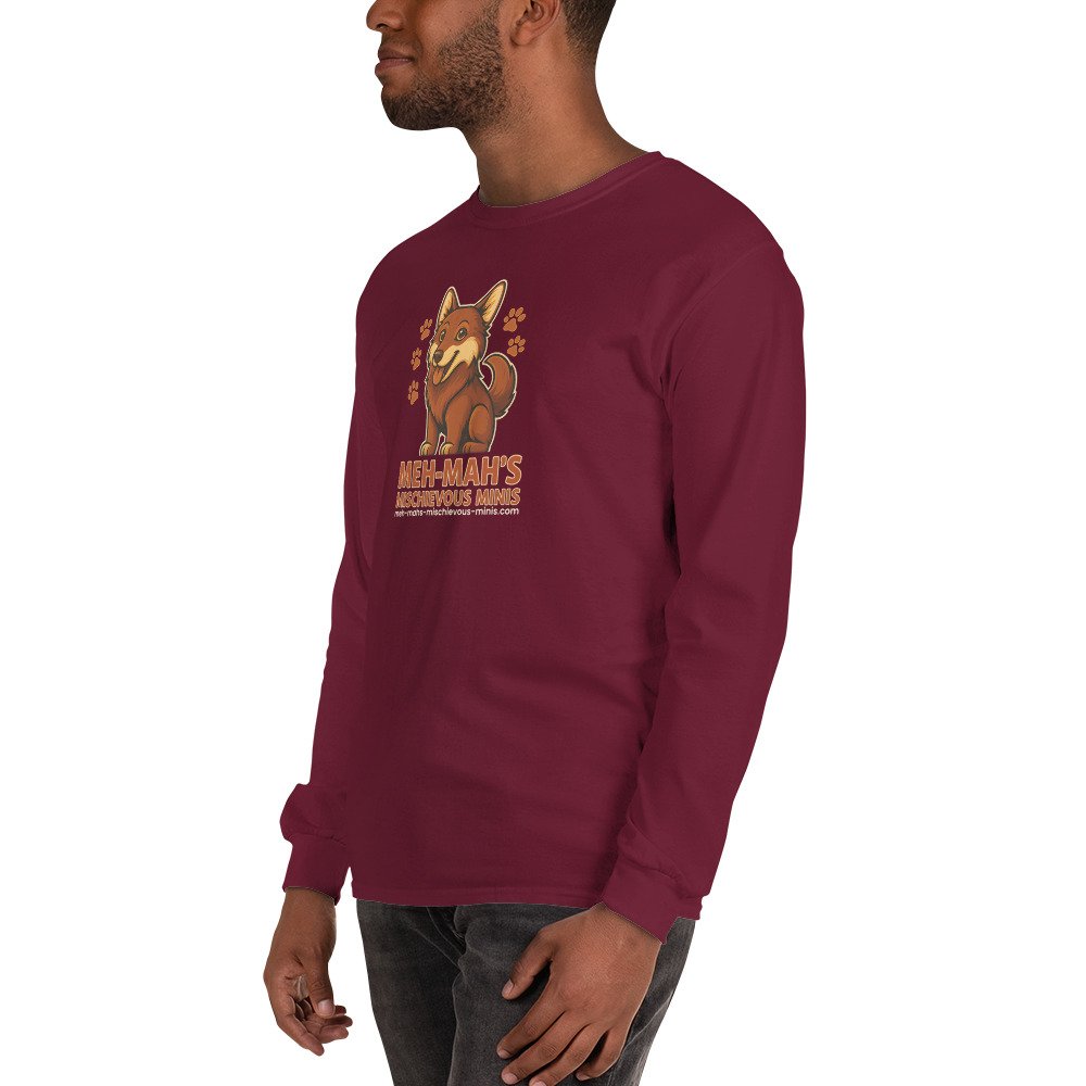 Meh-Mah Logo Men's Long Sleeve Shirt - Image 16