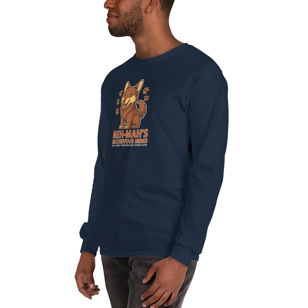 Meh-Mah Logo Men's Long Sleeve Shirt - Image 10