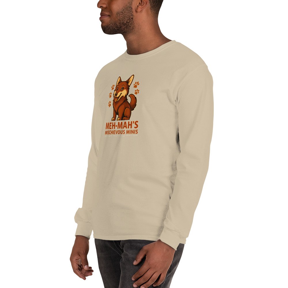 Meh-Mah Logo Men's Long Sleeve Shirt - Image 70
