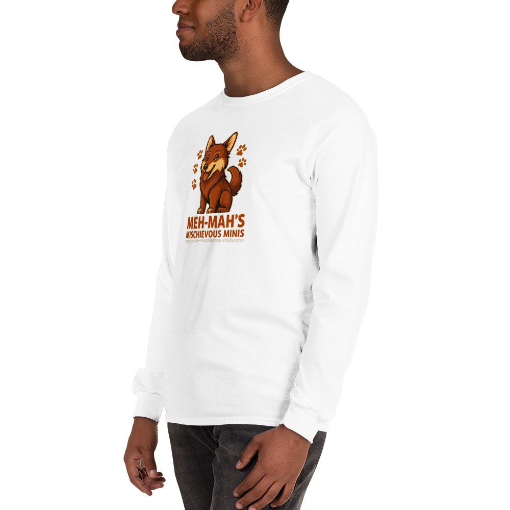 Meh-Mah Logo Men's Long Sleeve Shirt - Image 88