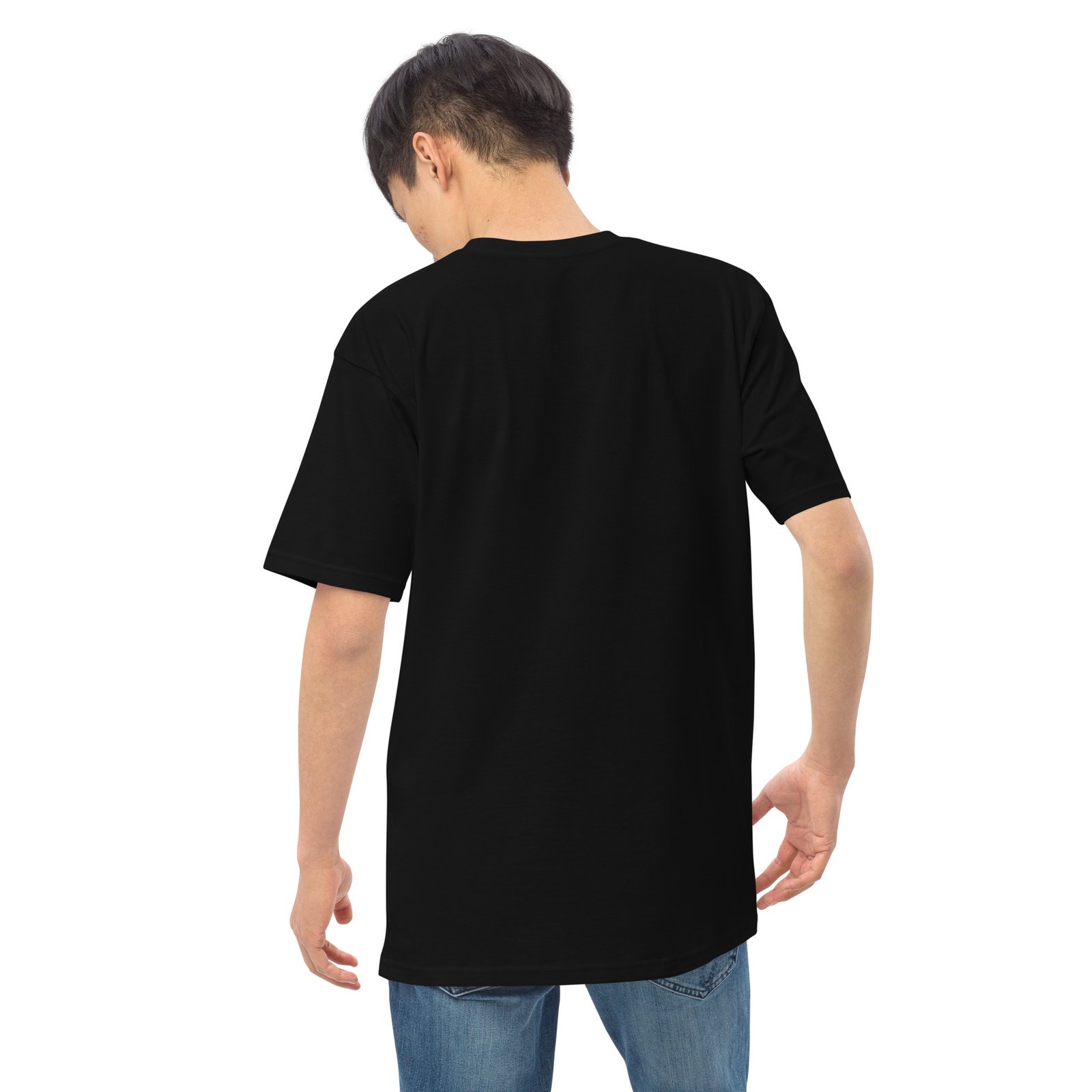 Meh-Mah Signature Logo Men's Premium Heavyweight Tee - Image 10