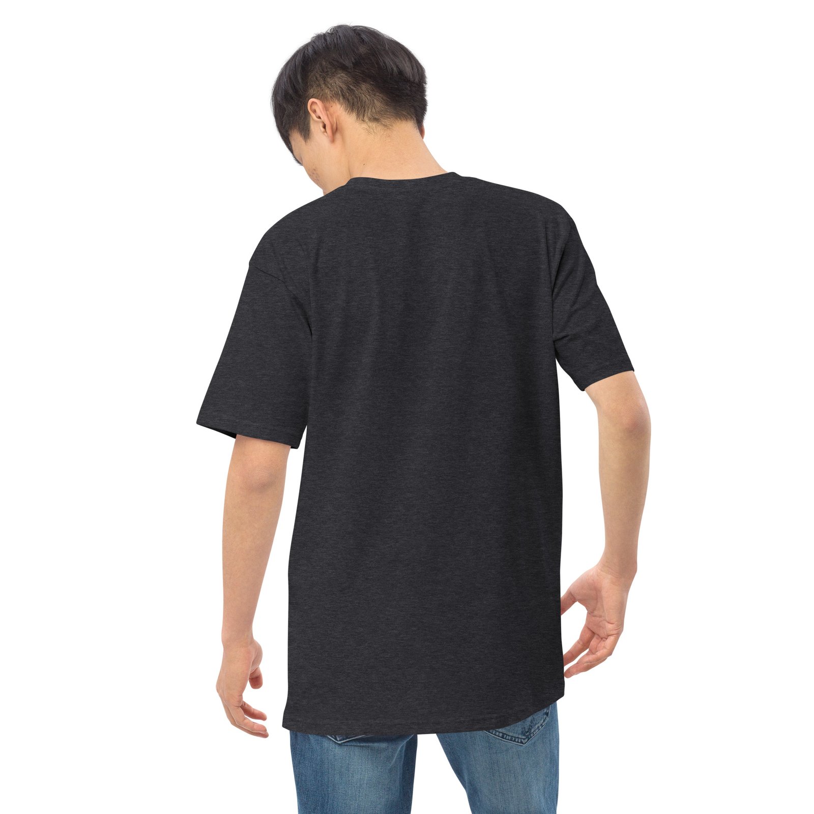 Meh-Mah Signature Logo Men's Premium Heavyweight Tee - Image 21