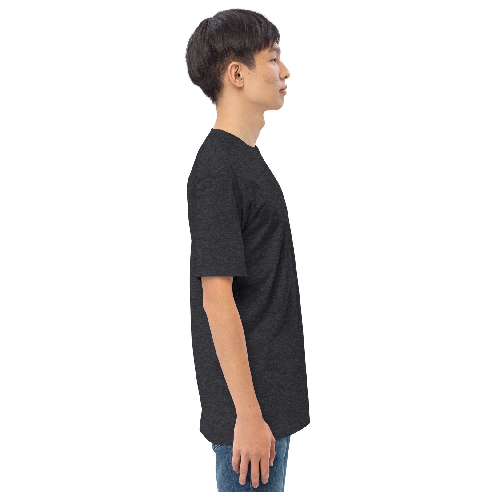 Meh-Mah Signature Logo Men's Premium Heavyweight Tee - Image 22