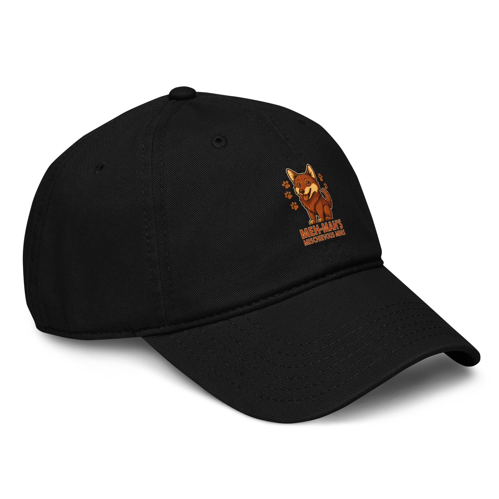 Meh-Mah Logo Garment Washed Baseball Cap - Image 5