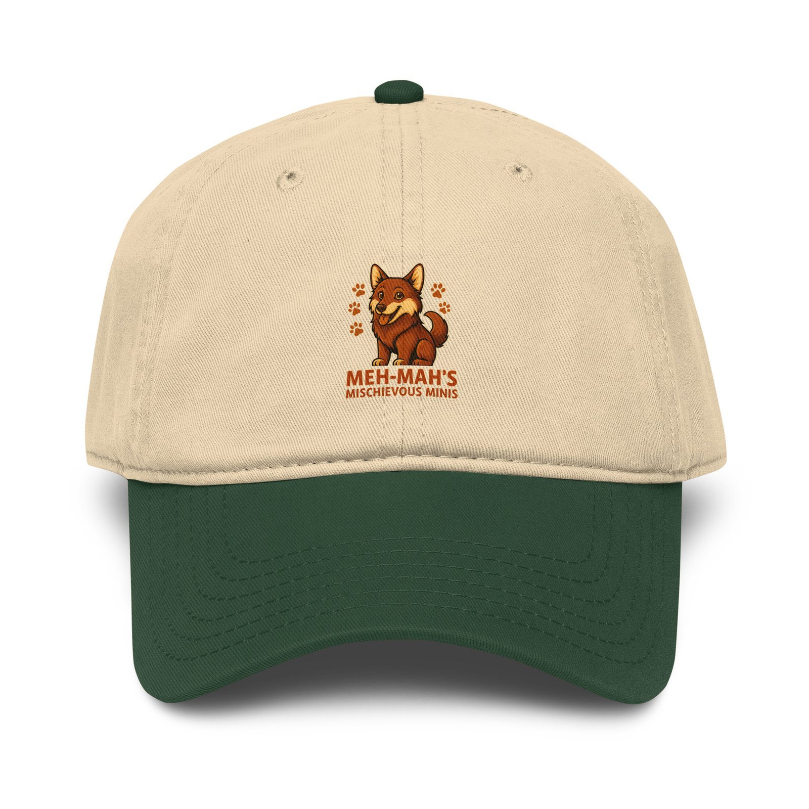 Meh-Mah Logo Garment Washed Baseball Cap - Image 17