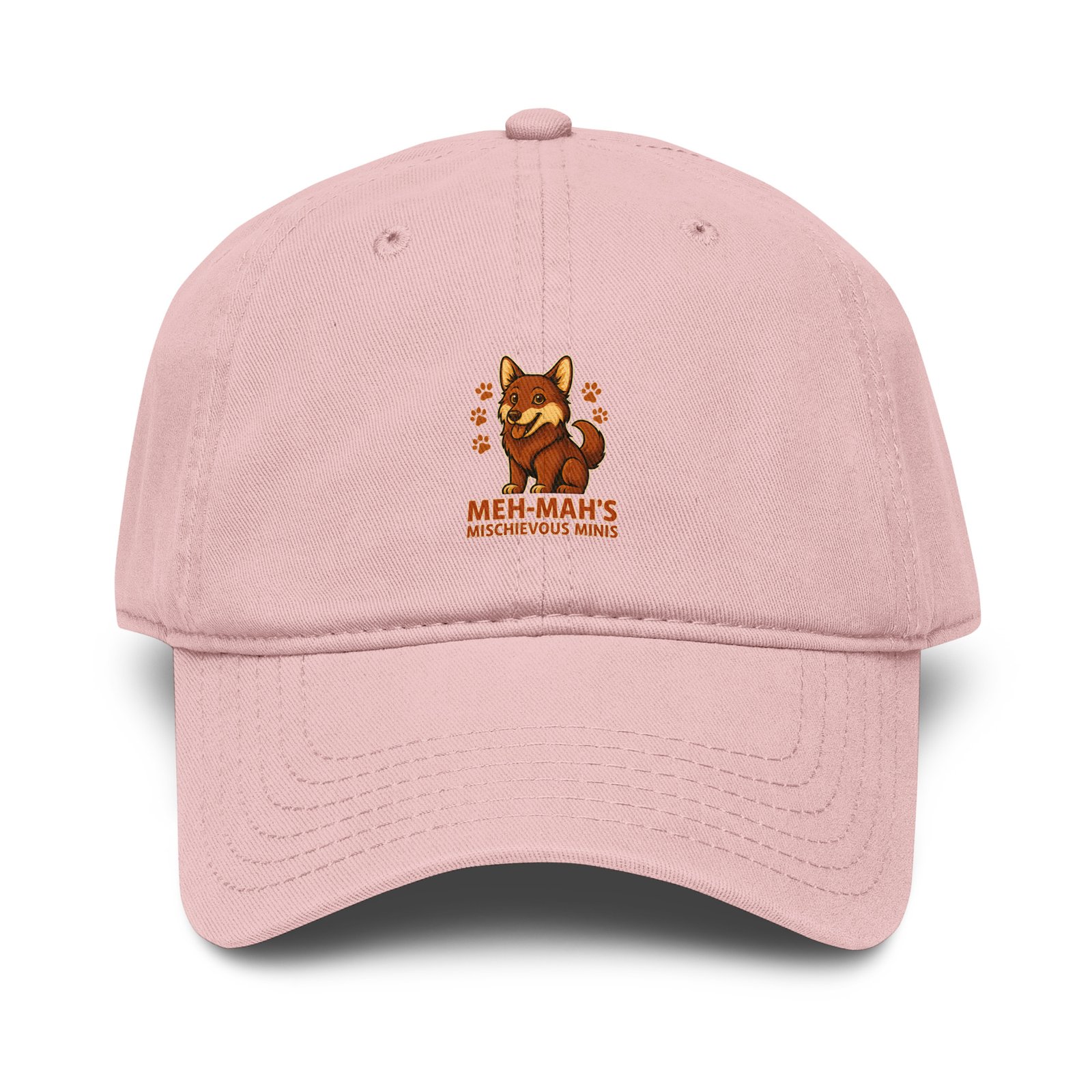Meh-Mah Logo Garment Washed Baseball Cap