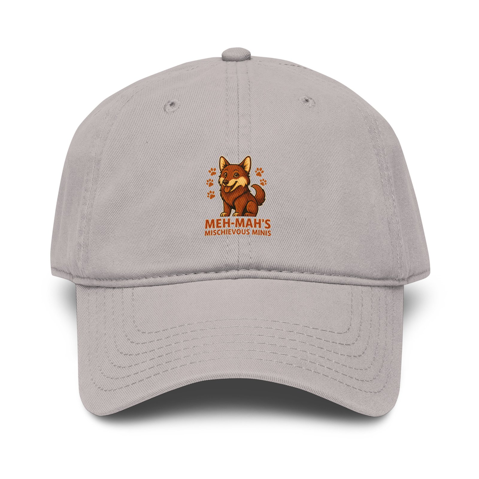 Meh-Mah Logo Garment Washed Baseball Cap - Image 10