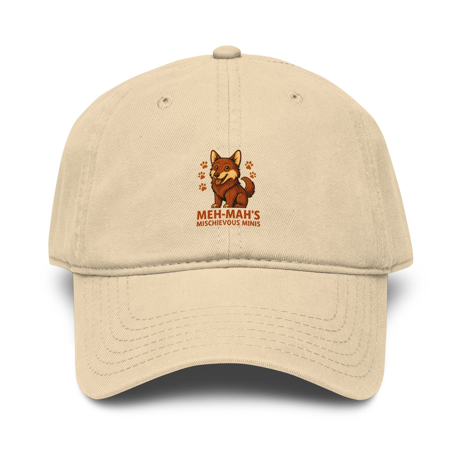 Meh-Mah Logo Garment Washed Baseball Cap - Image 25