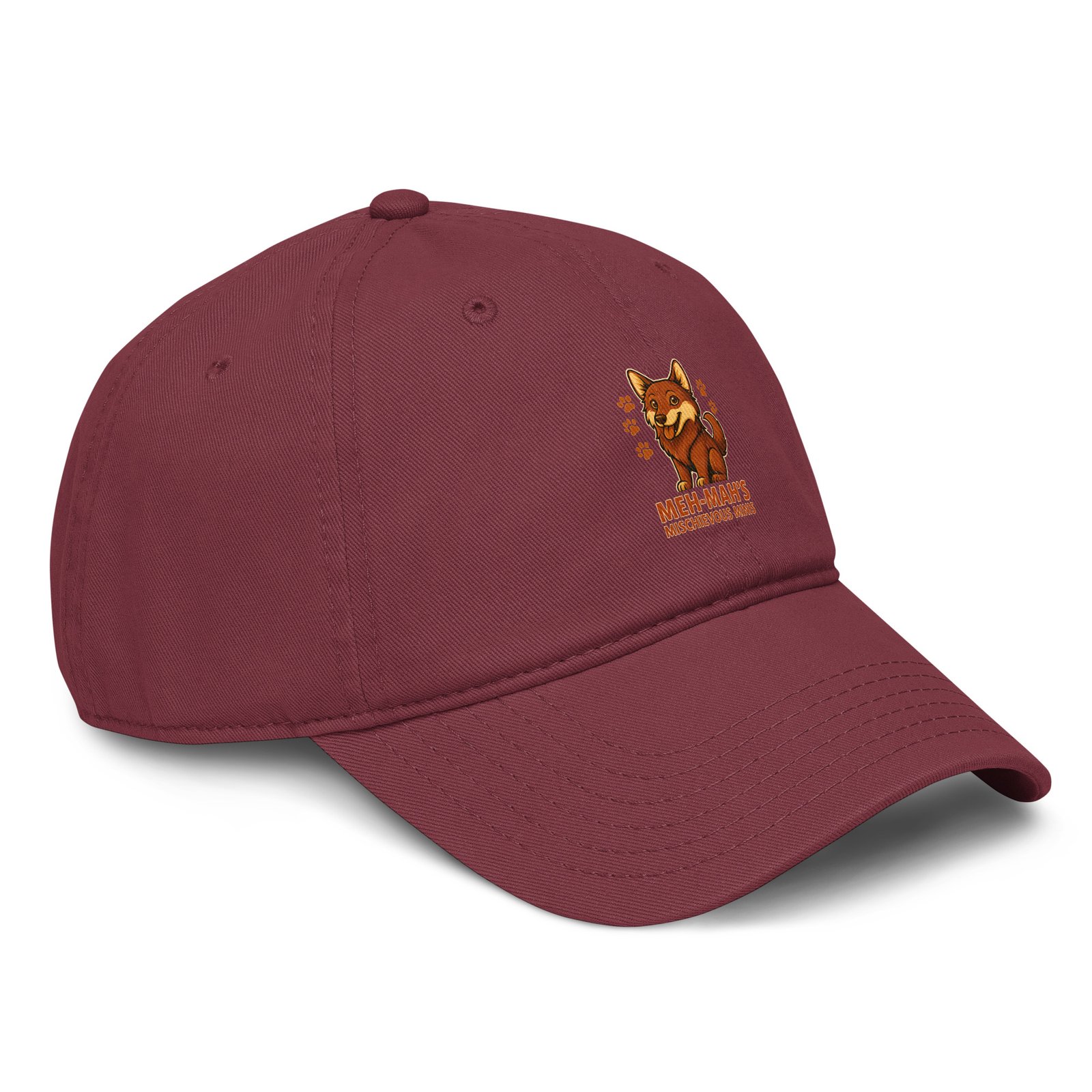 Meh-Mah Logo Garment Washed Baseball Cap - Image 9