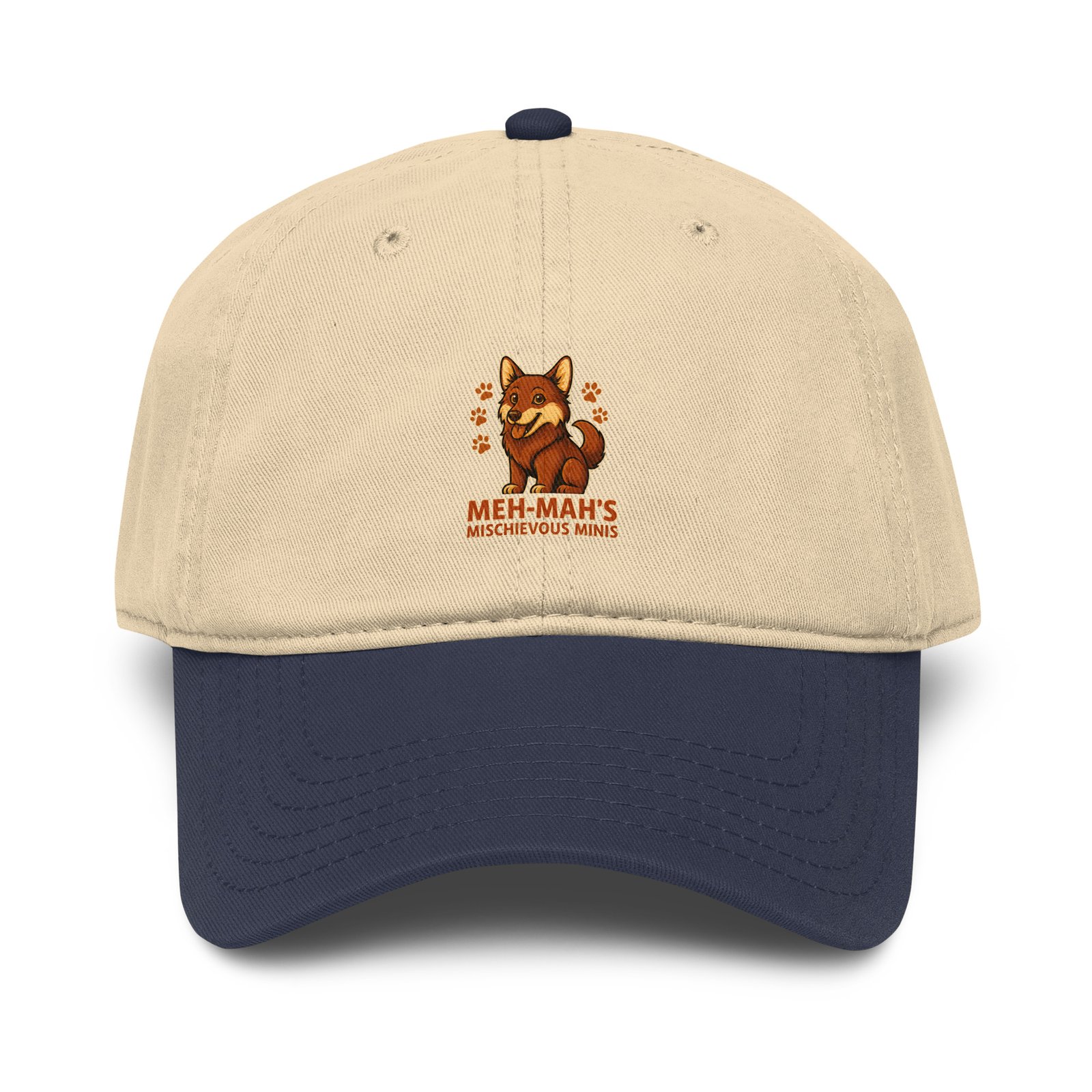 Meh-Mah Logo Garment Washed Baseball Cap - Image 21