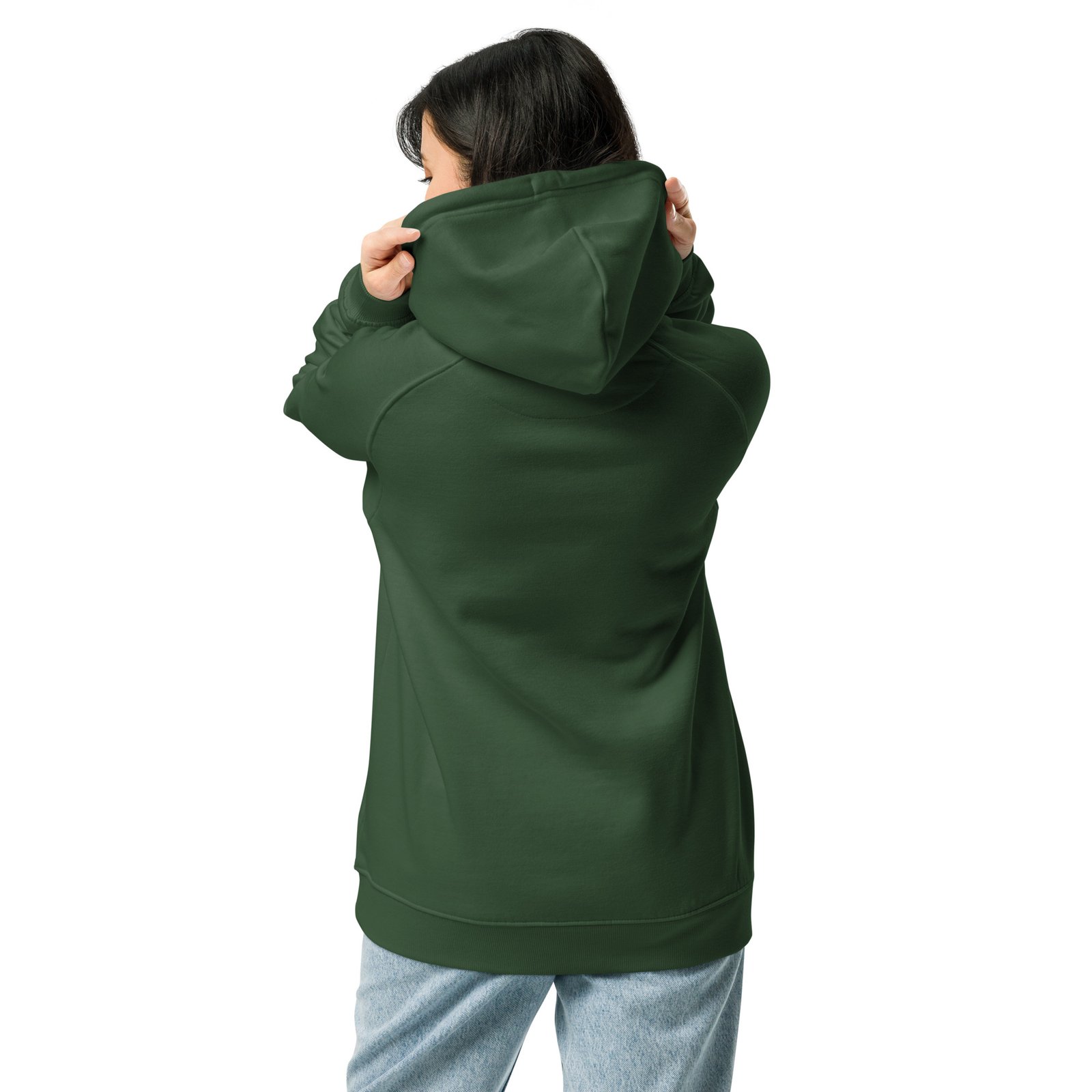 Meh-Mah Logo Unisex Eco Raglan Hoodie - Image 12