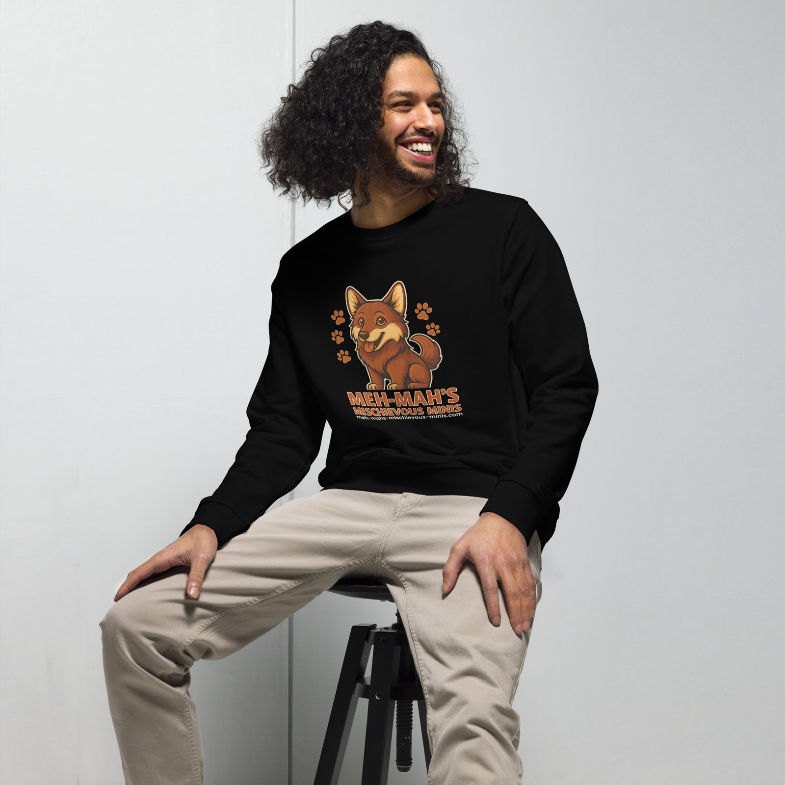 Meh-Mah Logo Unisex Organic Sweatshirt