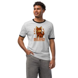 Meh-Mah Logo Unisex Ringer T-Shirt