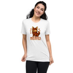 Meh-Mah Logo Women’s Short Sleeve Tri-Blend Tee