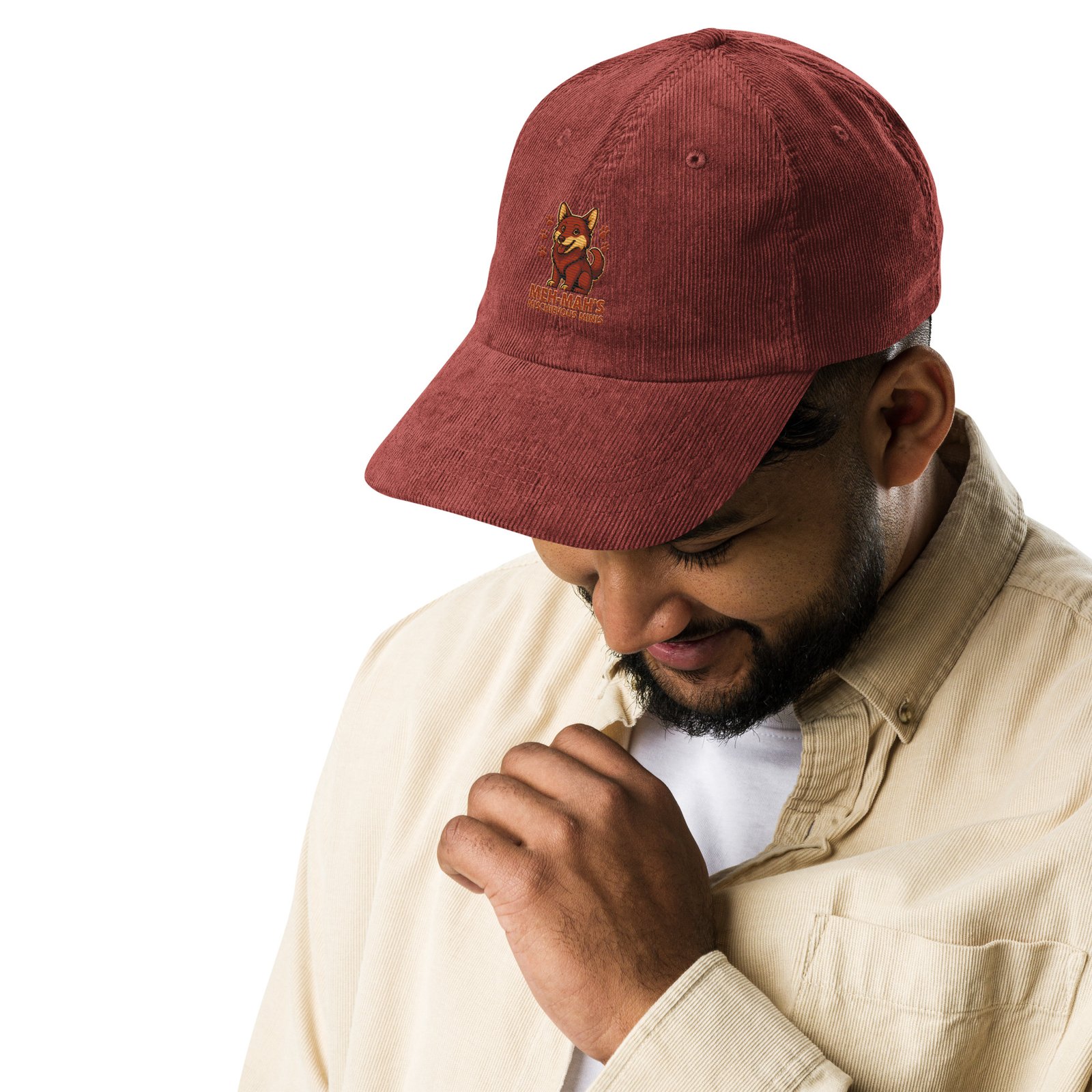 Meh-Mah Signature Logo Vintage Corduroy Cap - Image 11