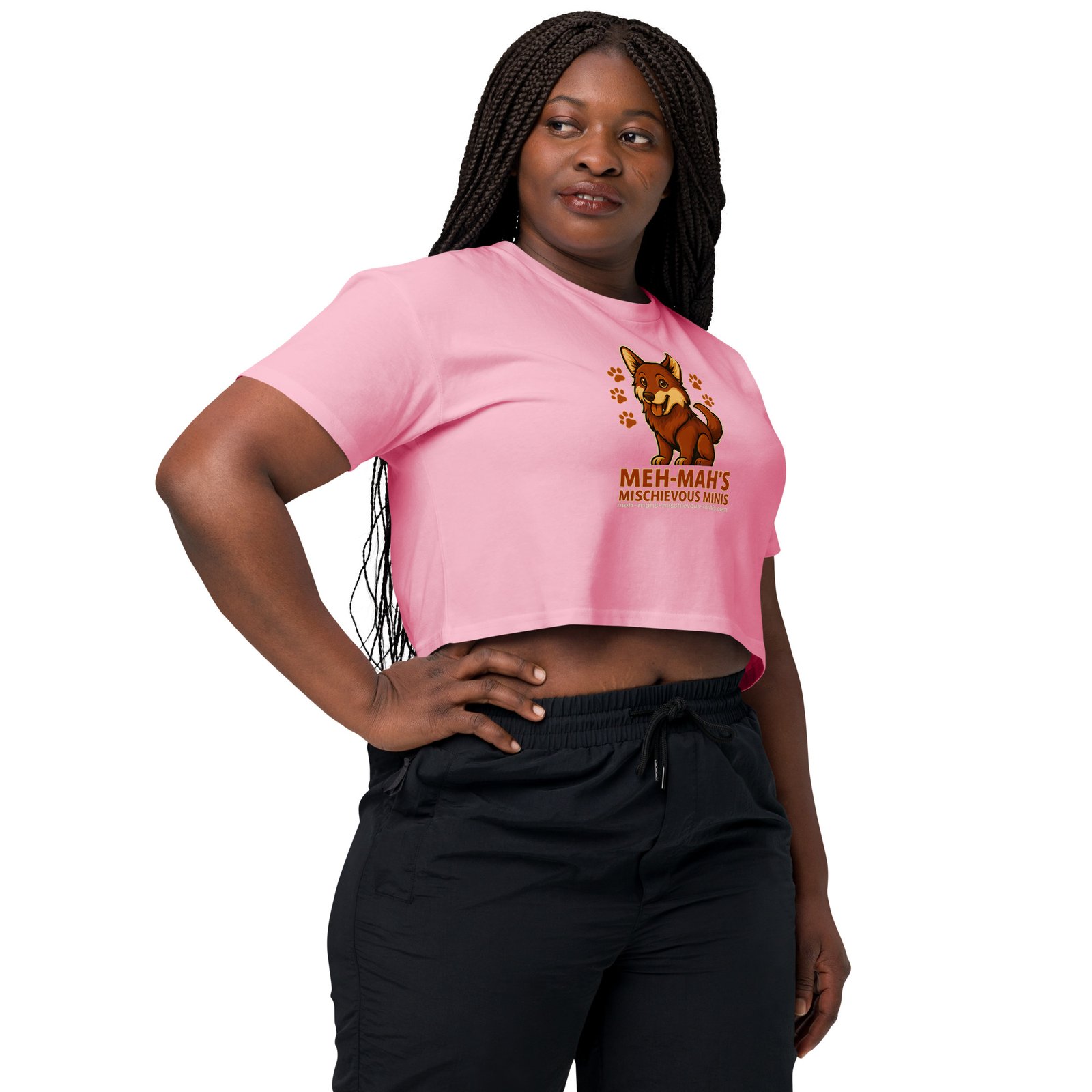Meh-Mah Logo Signature Women's Crop Top - Image 17