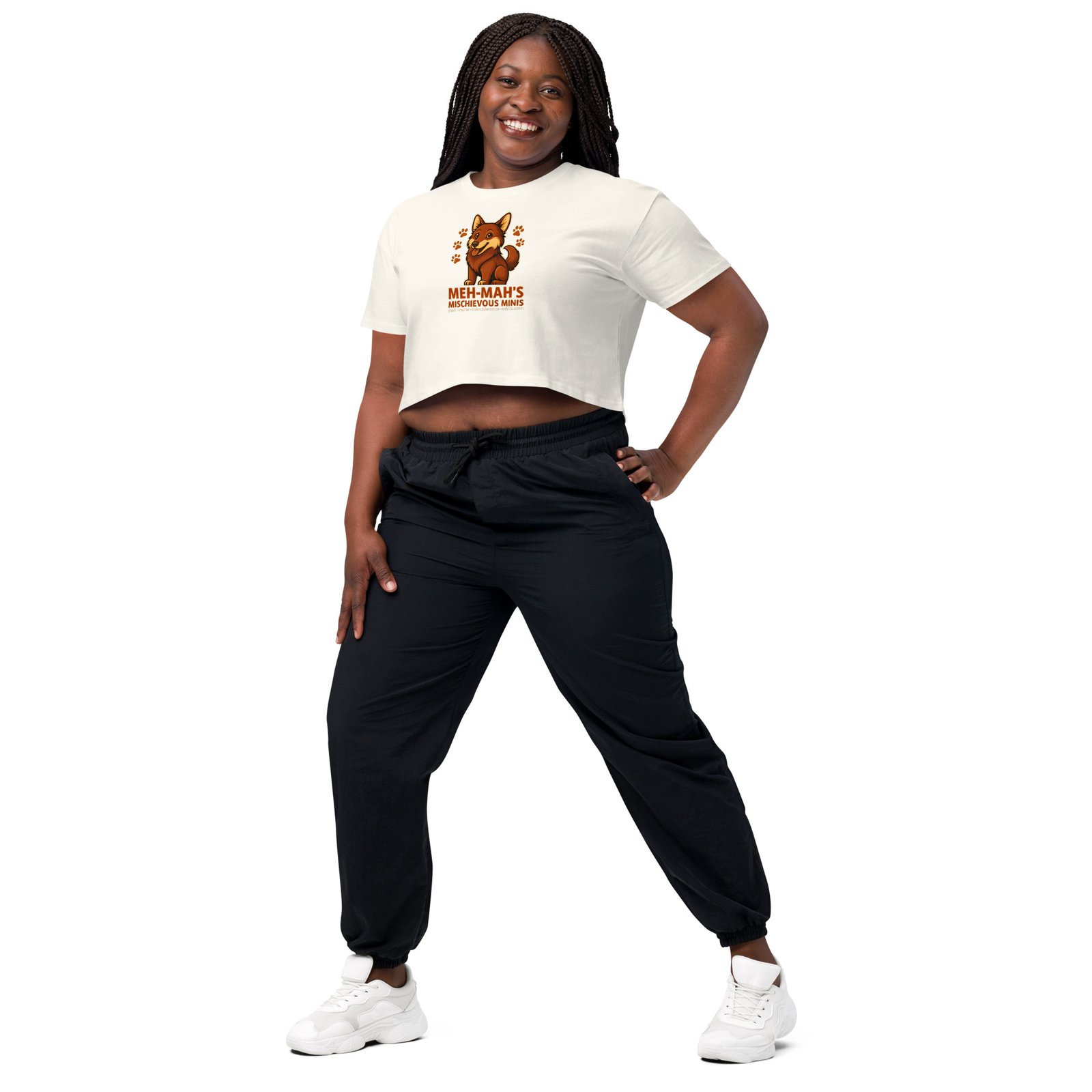 Meh-Mah Logo Signature Women's Crop Top - Image 43