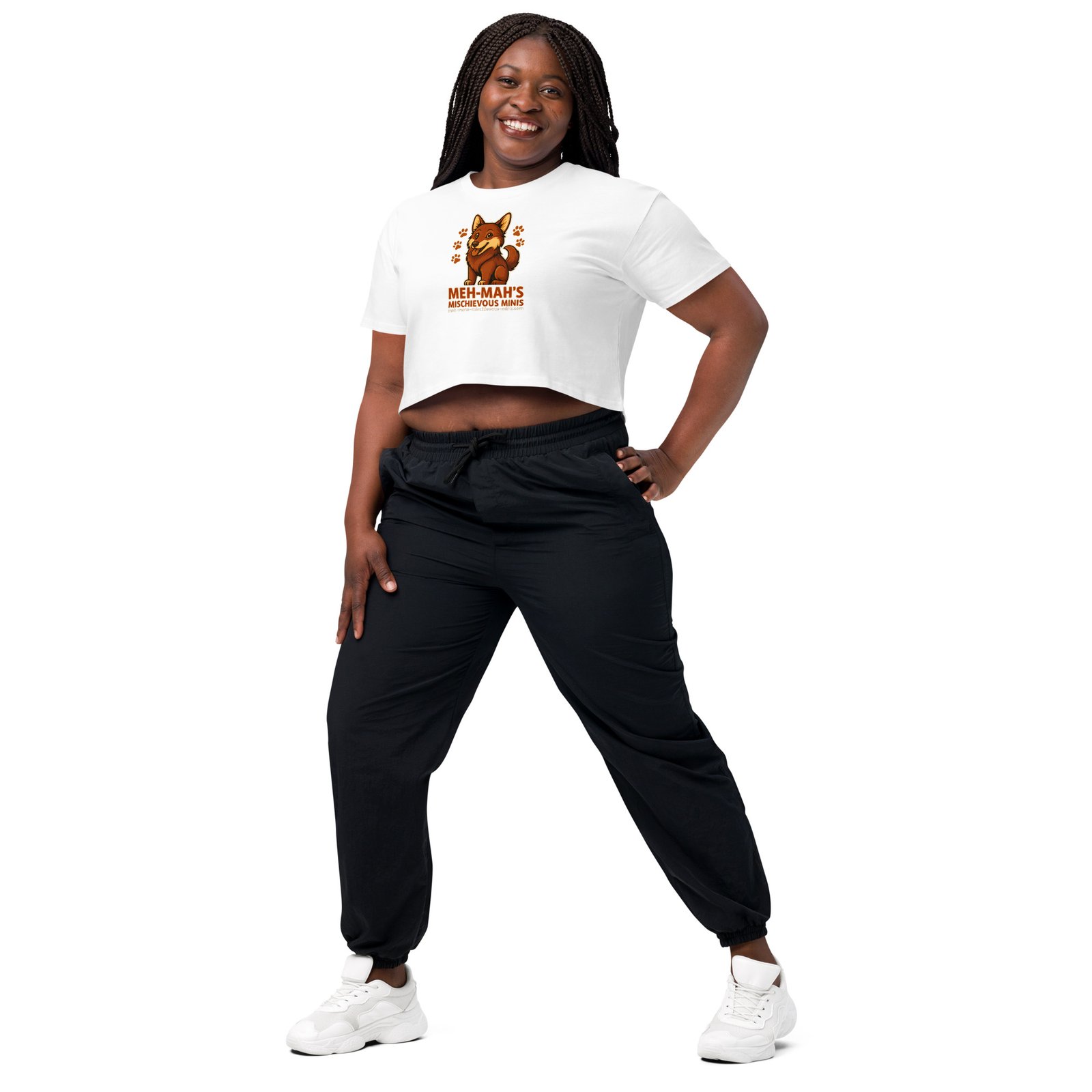 Meh-Mah Logo Signature Women's Crop Top - Image 48