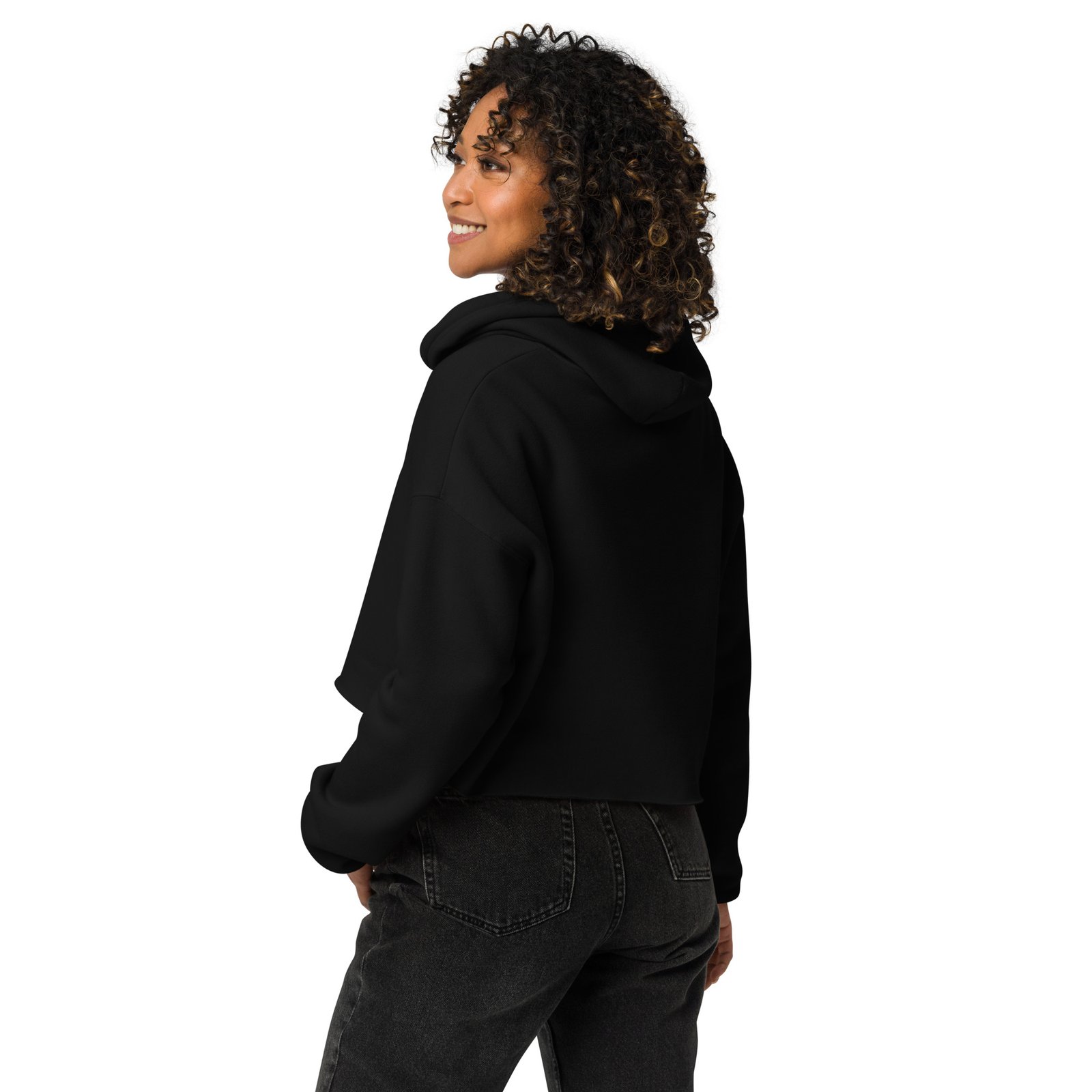 Meh-Mah Logo Women's Crop Hoodie - Image 2