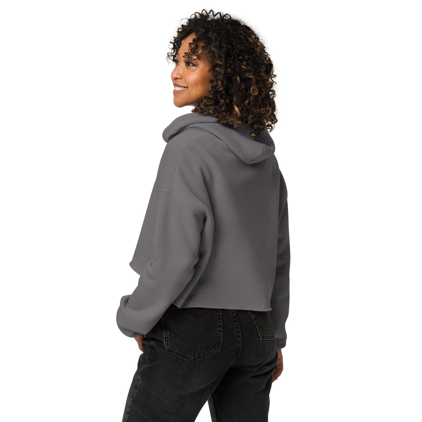 Meh-Mah Logo Women's Crop Hoodie - Image 6