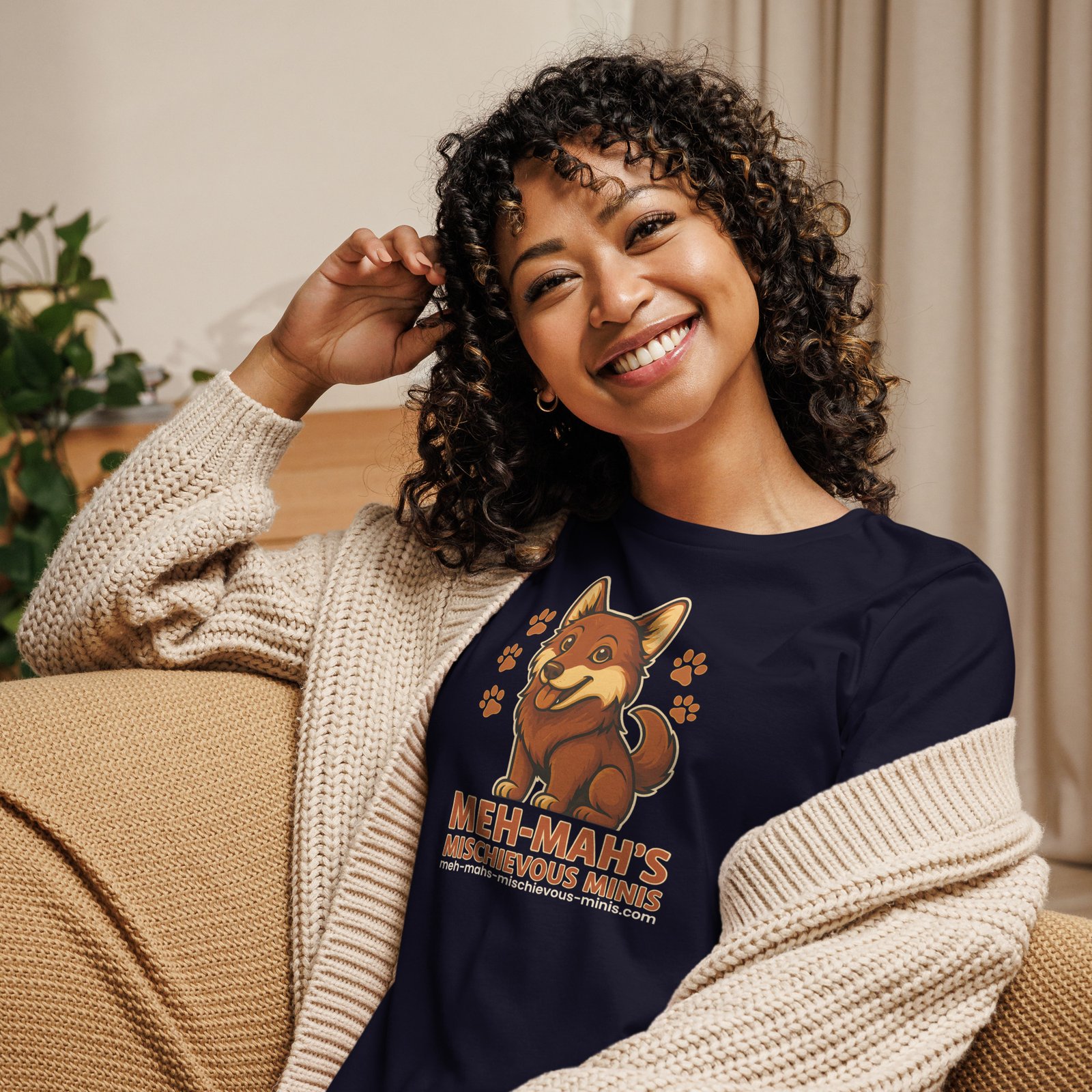 Meh-Mah Logo Women's Relaxed Tee