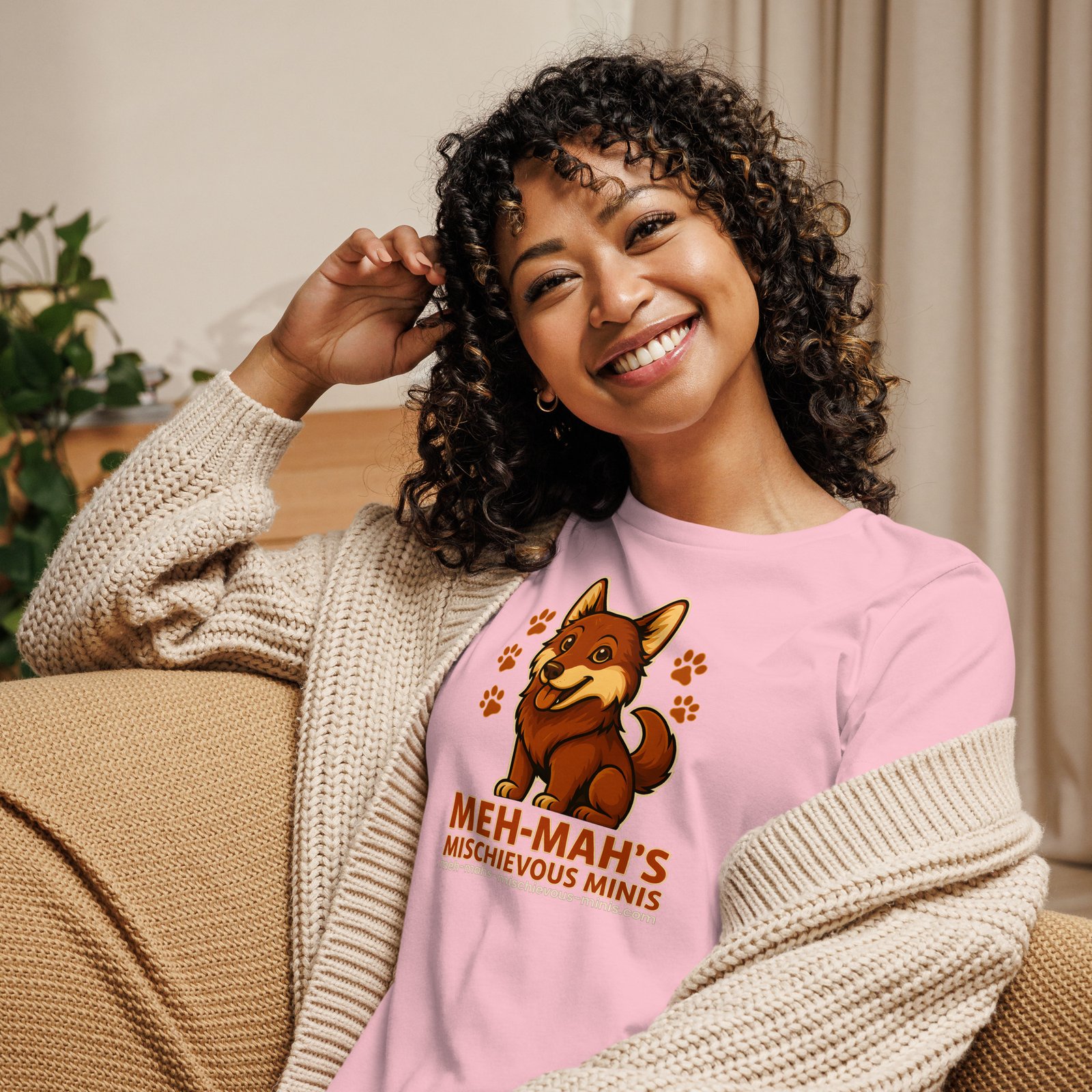 Meh-Mah Logo Women's Relaxed Tee - Image 10