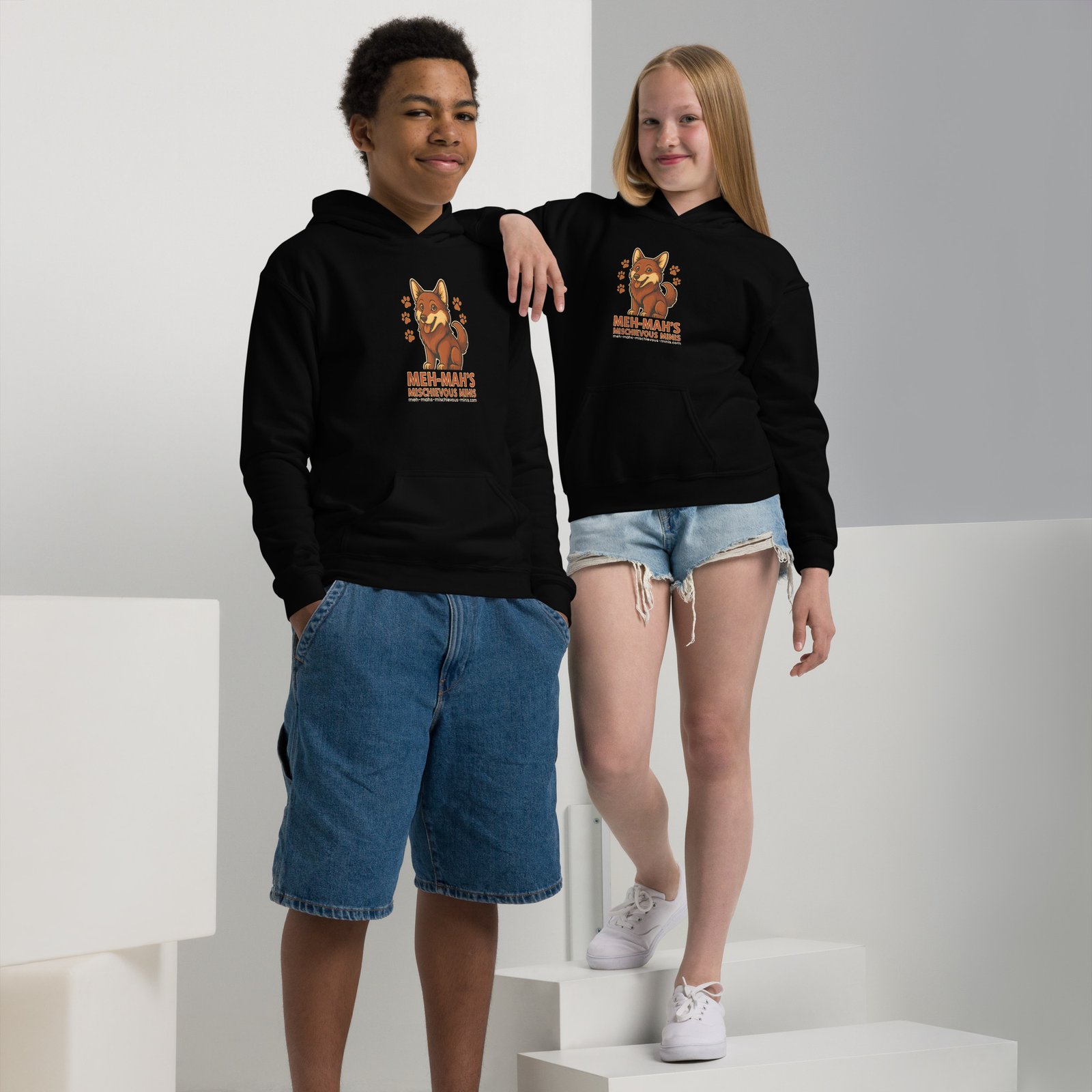 Meh-Mah Logo Youth Heavy Blend Hoodie