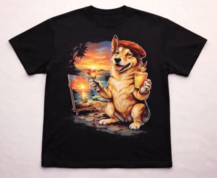 Gribble the Artist custom dog shirt